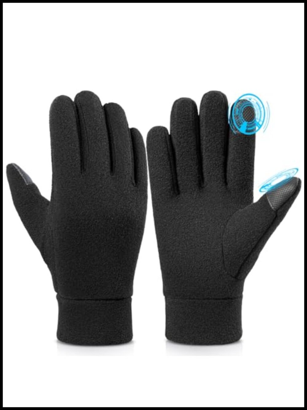 Touch Screen Thermal Polar Fleece Gloves - Warm Winter Gloves for Running